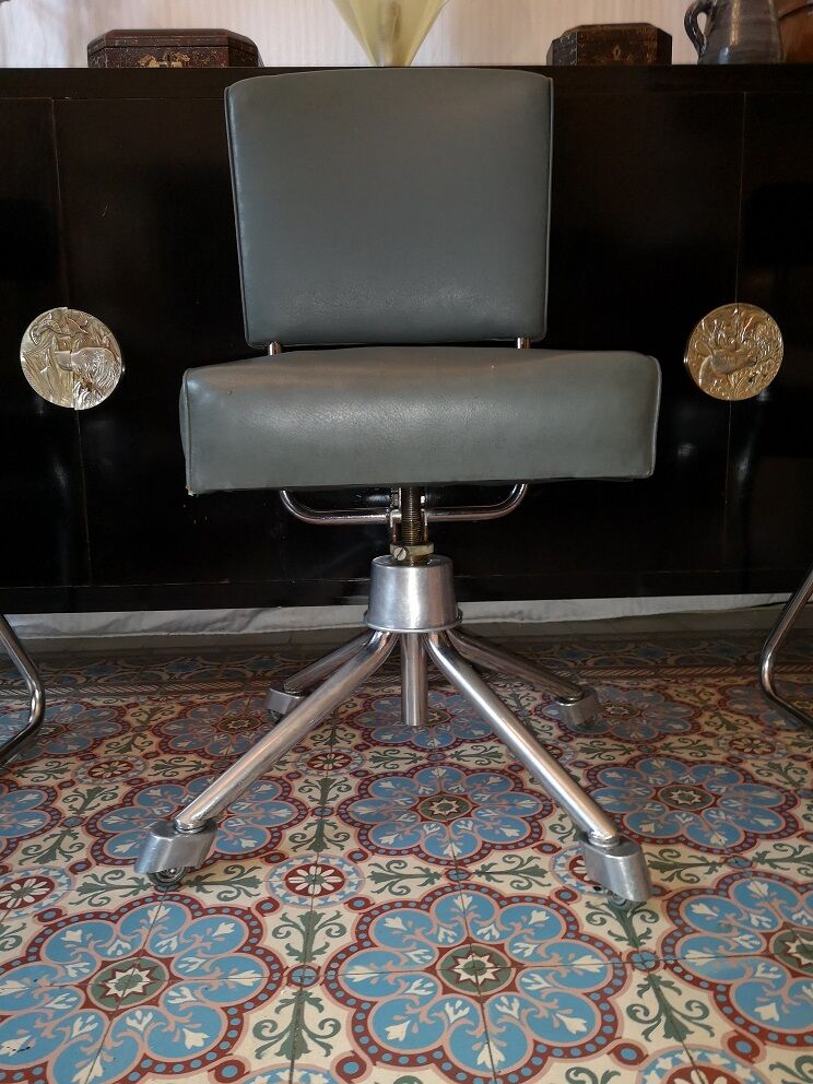 Bauhaus Nori Roneo skai retro vintage chair 1950s
