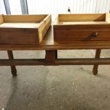 3-drawer campaign table