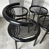1980s set of 4 “Circo” chairs