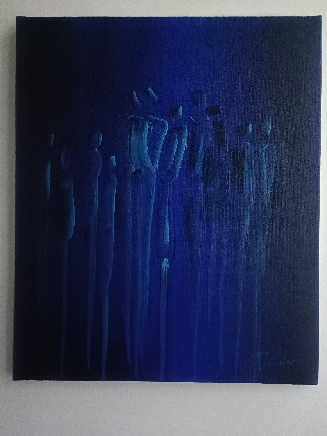 Painting, oil on canvas signed