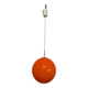 Suspension boule XL en opaline orange des années 60/70