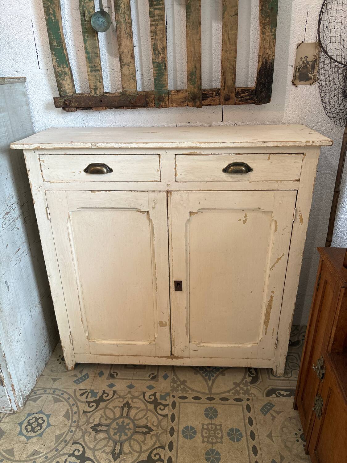 Parisian buffet with cream patina