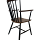Chaise de bar vintage avec accoudoirs Billund Traevarefabrik Denmark Design