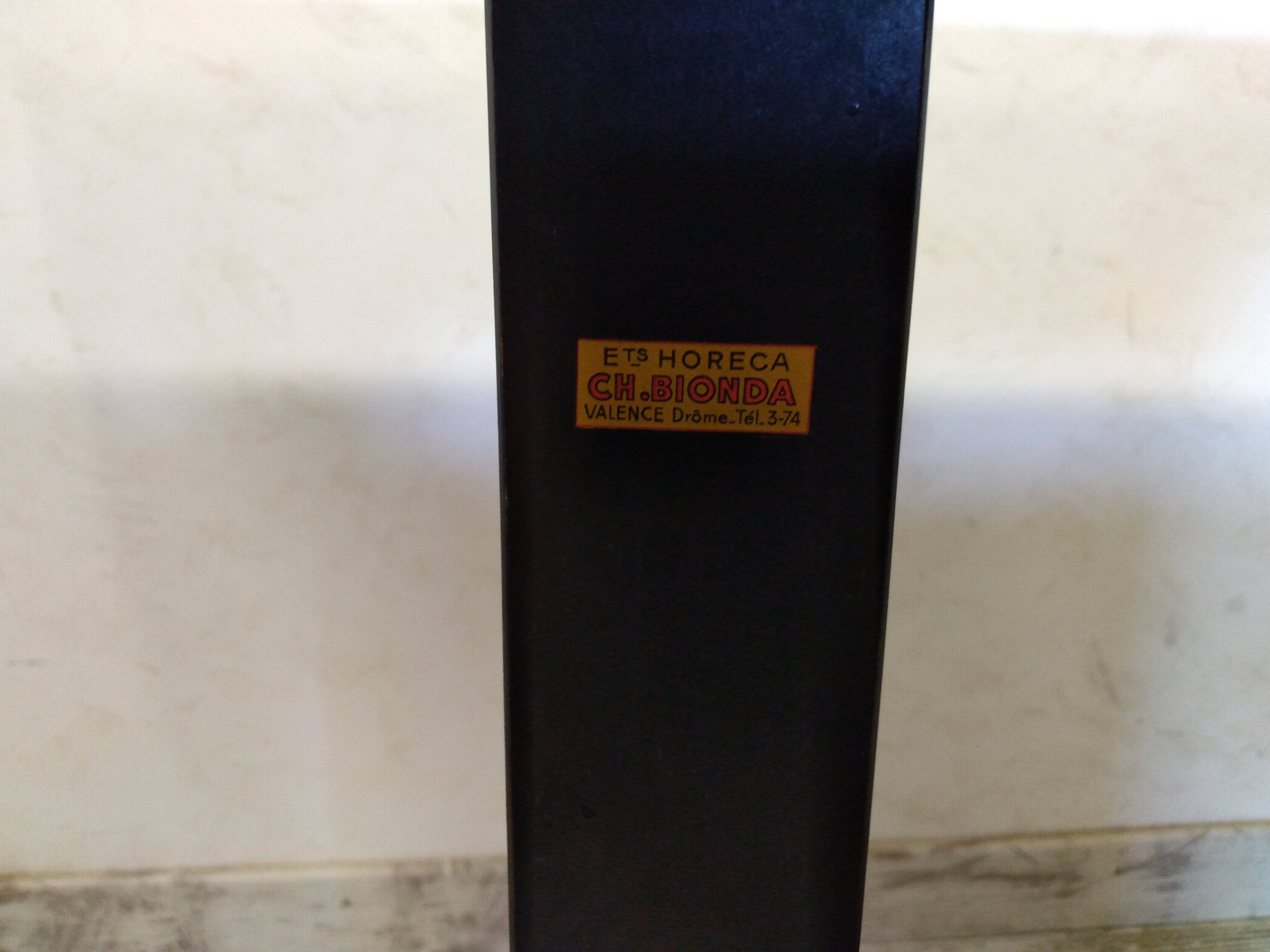 Red bistro table 50s