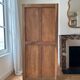 Glass cabinet in raw oak