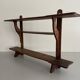 Art Deco wall shelf in wood with three levels, 1940s, Italy.
