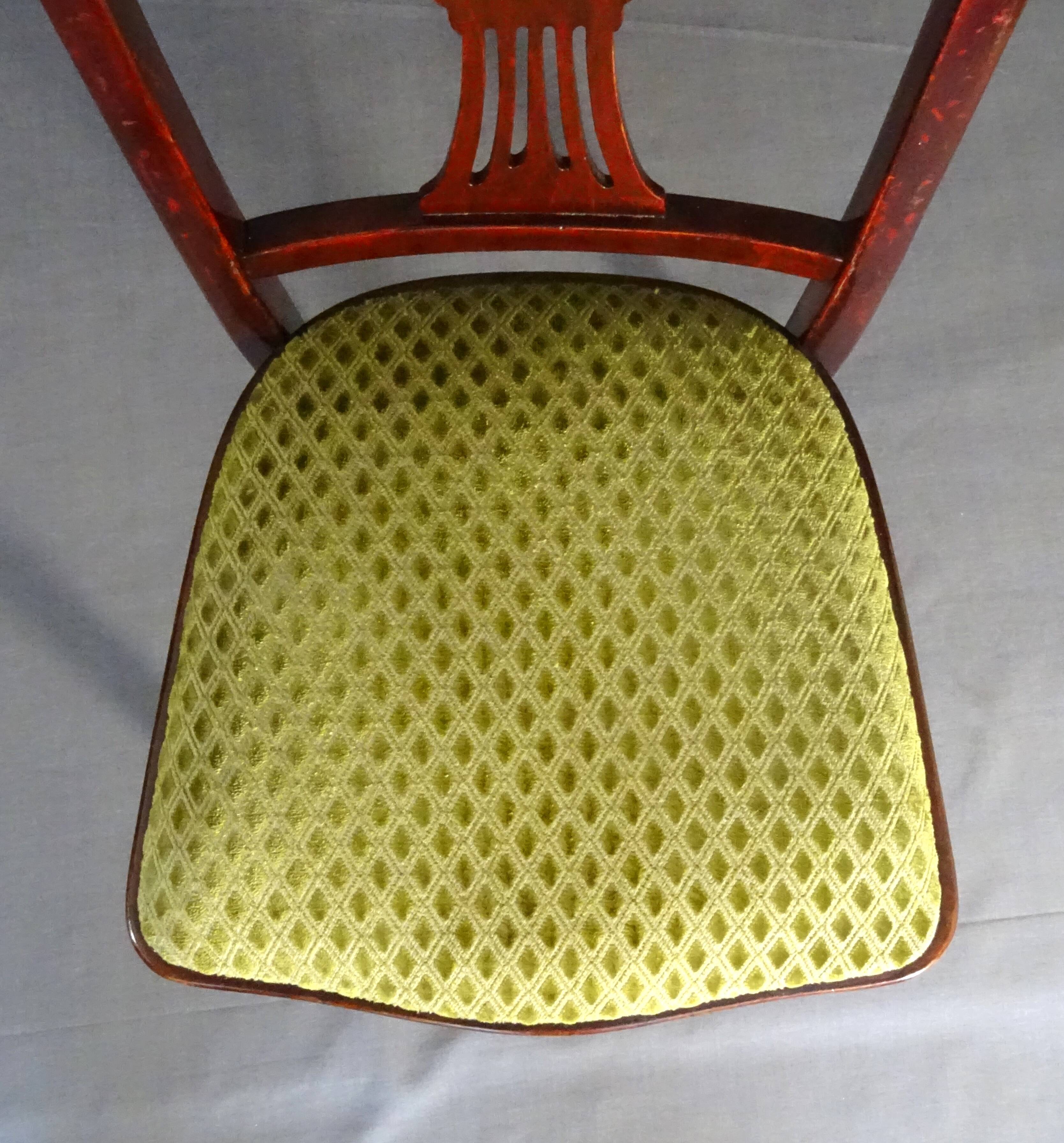 Set of 4 Art Deco chairs by Thonet, No. A78, circa 1930