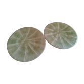 Duo de petites assiettes barbotine