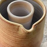 Sandstone pitcher with ice compartment