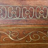 19th century wooden and brass tray