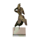 Statuette futuriste en bronze de Lorena Berg, années 1920
