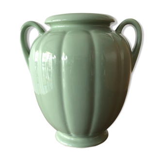 Green vintage water vase