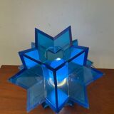 Vintage blue plexiglass star lamp