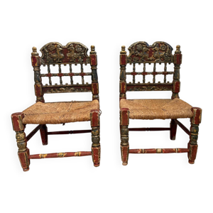 lot de 2 fauteuils espagnol