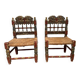 Set of 2 Spanish Armchairs from the 19th Century