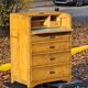 Secretary chest of drawers art deco style secretary