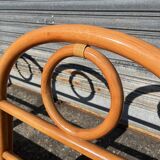 Vintage bamboo rattan sofa