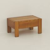 Solid wood (elm) bedside table / end table, vintage Regain circa 1980
