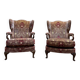 Paire de fauteuils - bergères à oreilles Anglais