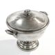 Soup tureen, Art Deco, silver-plated brass, Norblin, Poland, 1930s