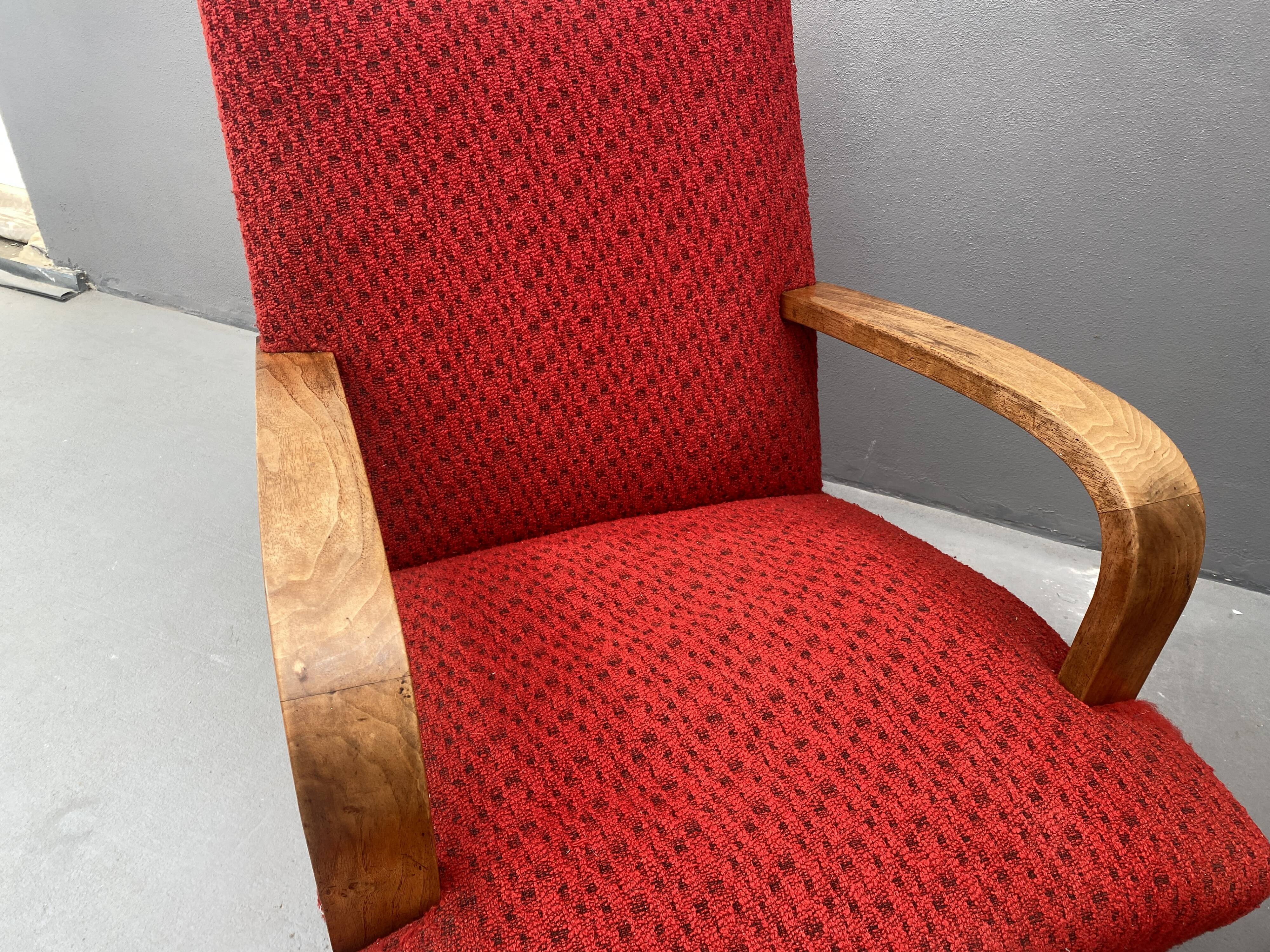 Paire de fauteuils ART DÉCO en bois courbé, années 1930