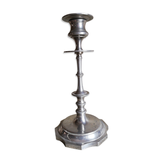Bougeoir métal argenté