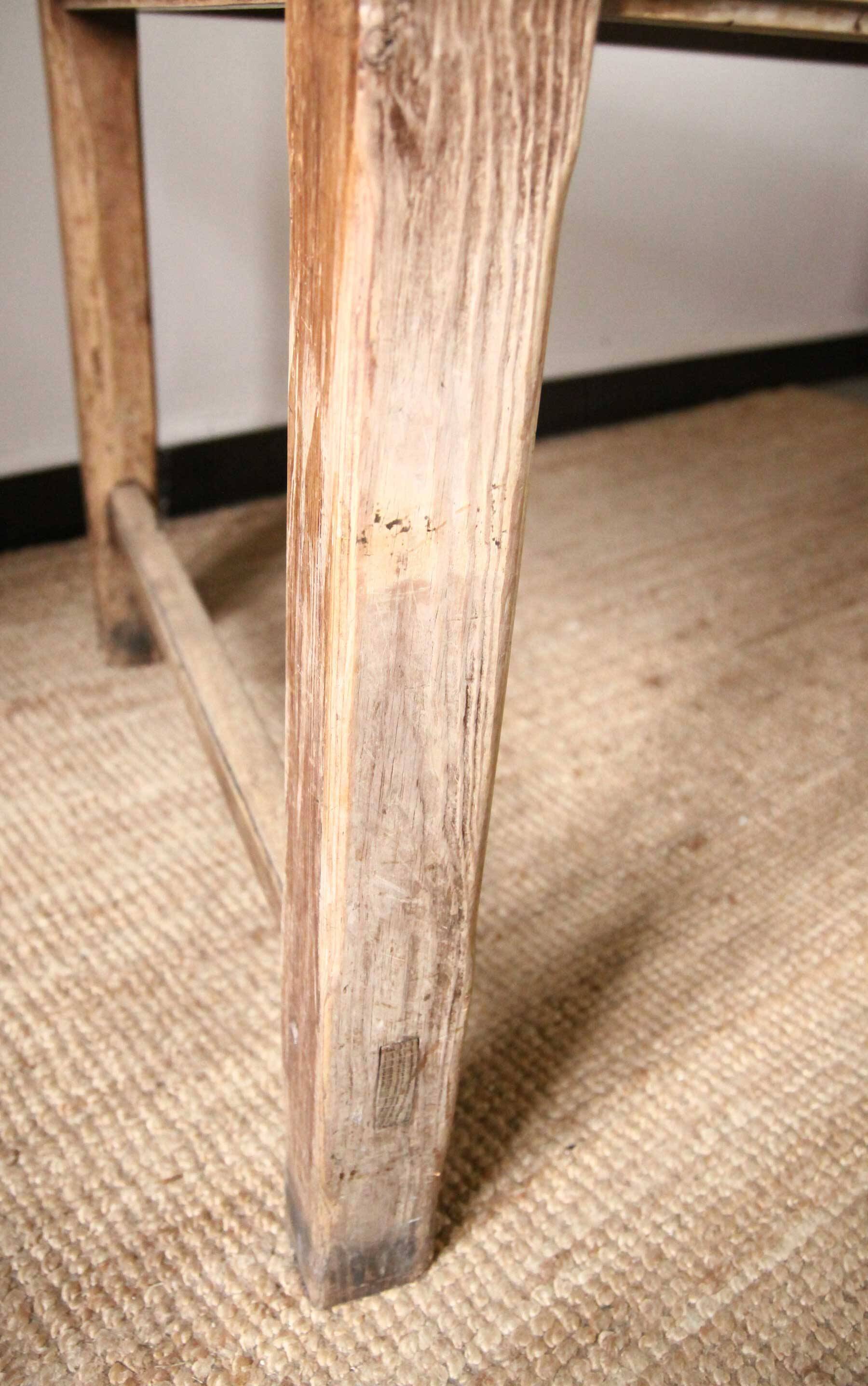 Solid wood farm table