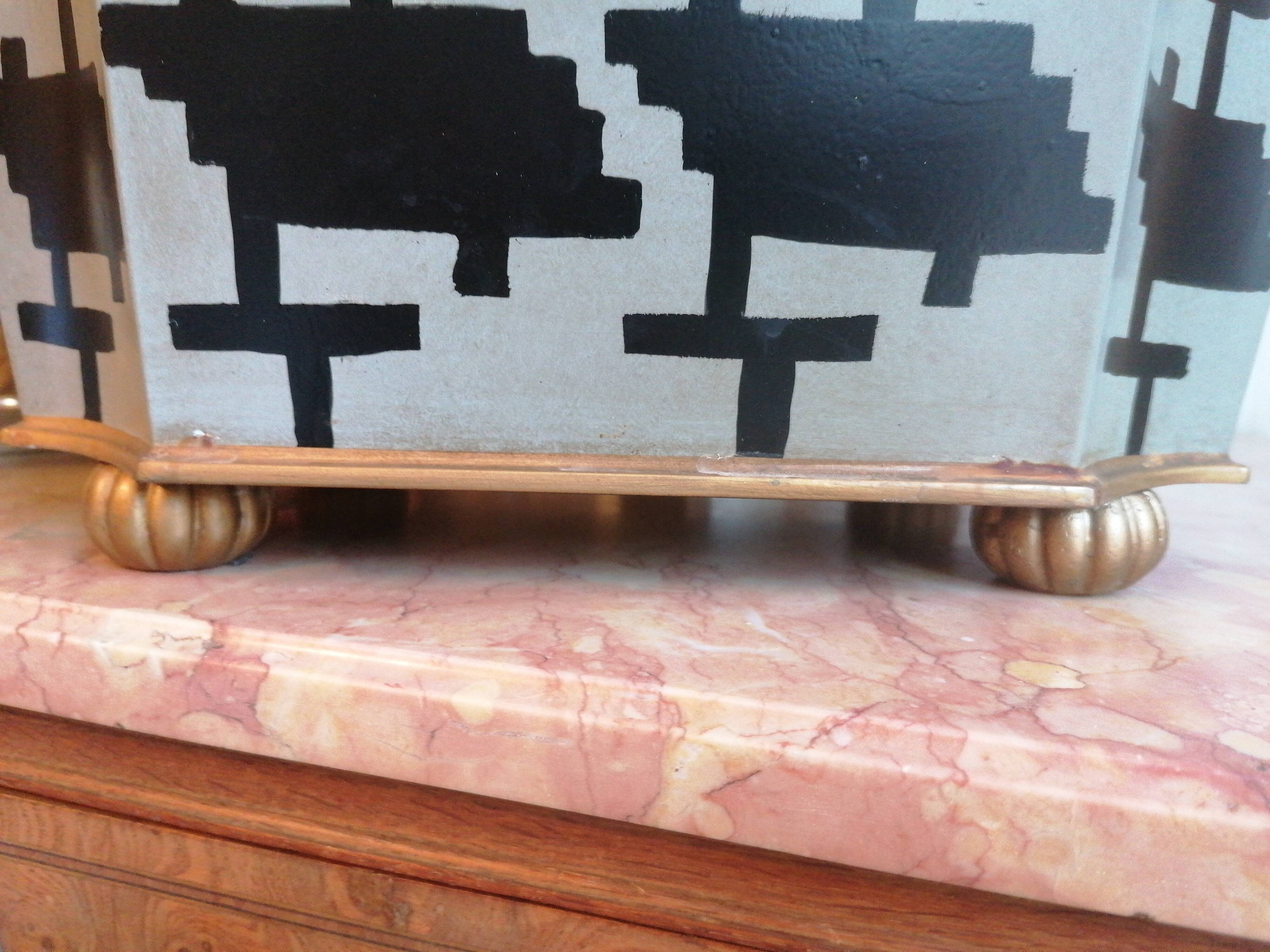 indoor planter made of painted sheet metal