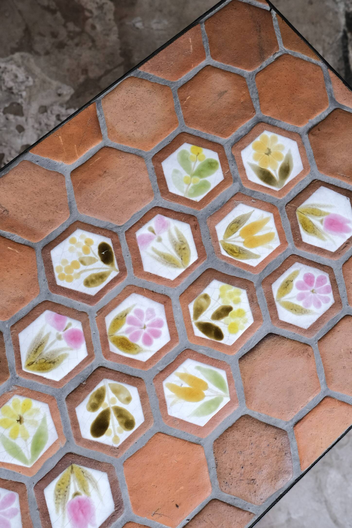 Rectangular ceramic coffee table by Roger Capron, Vallauris, 1960s