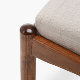 Set of 2 GFM-64 armchairs with footstool