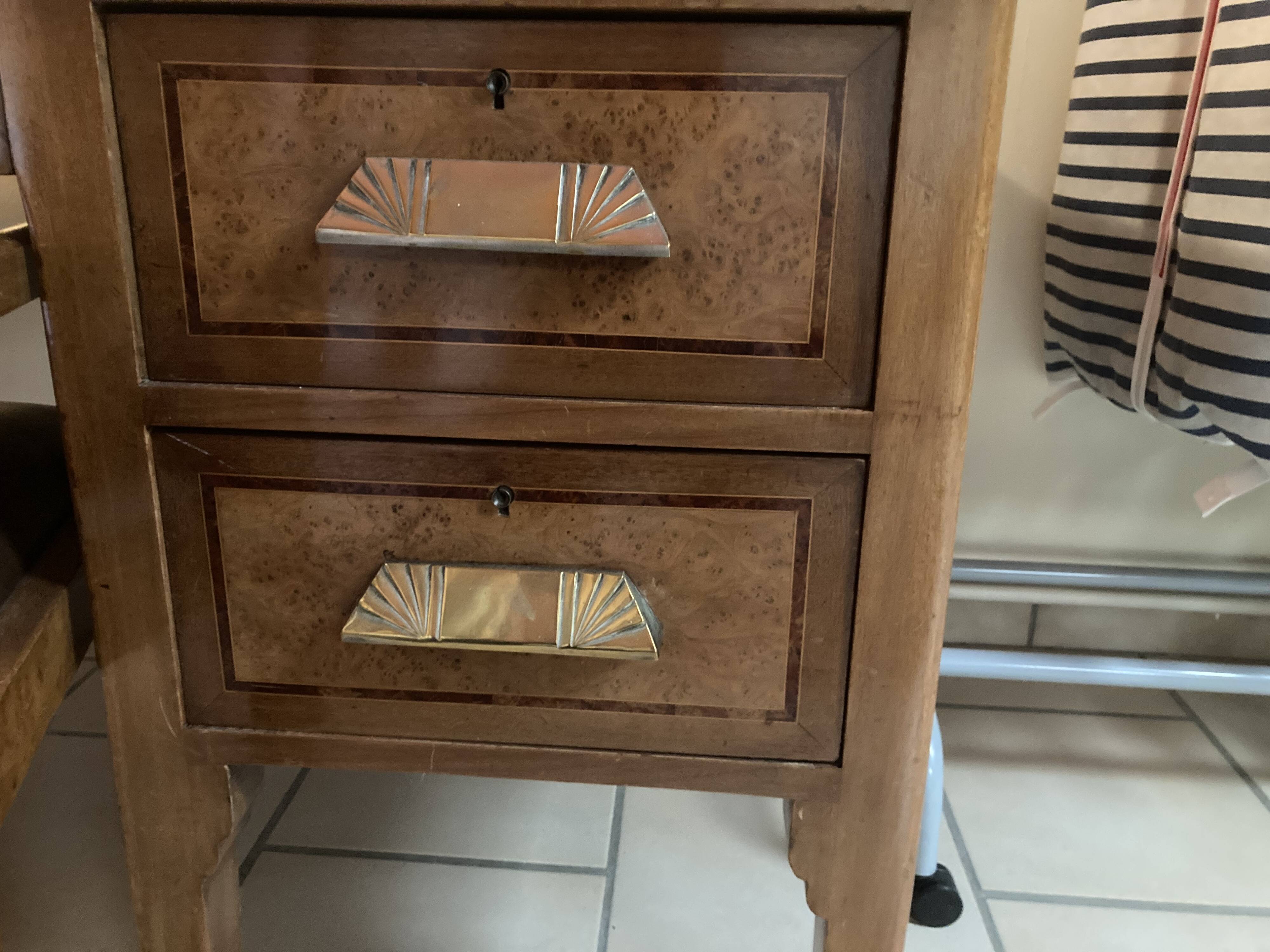 beau bureau art déco et son fauteuil