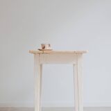 Pine table and its drawer