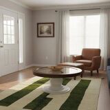 Handmade pure wool rug, size 100 x 200 cm