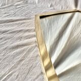 Vintage asymmetrical mirror in gilded brass
