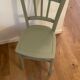 Chaise bistrot Luterma vintage verte grisée