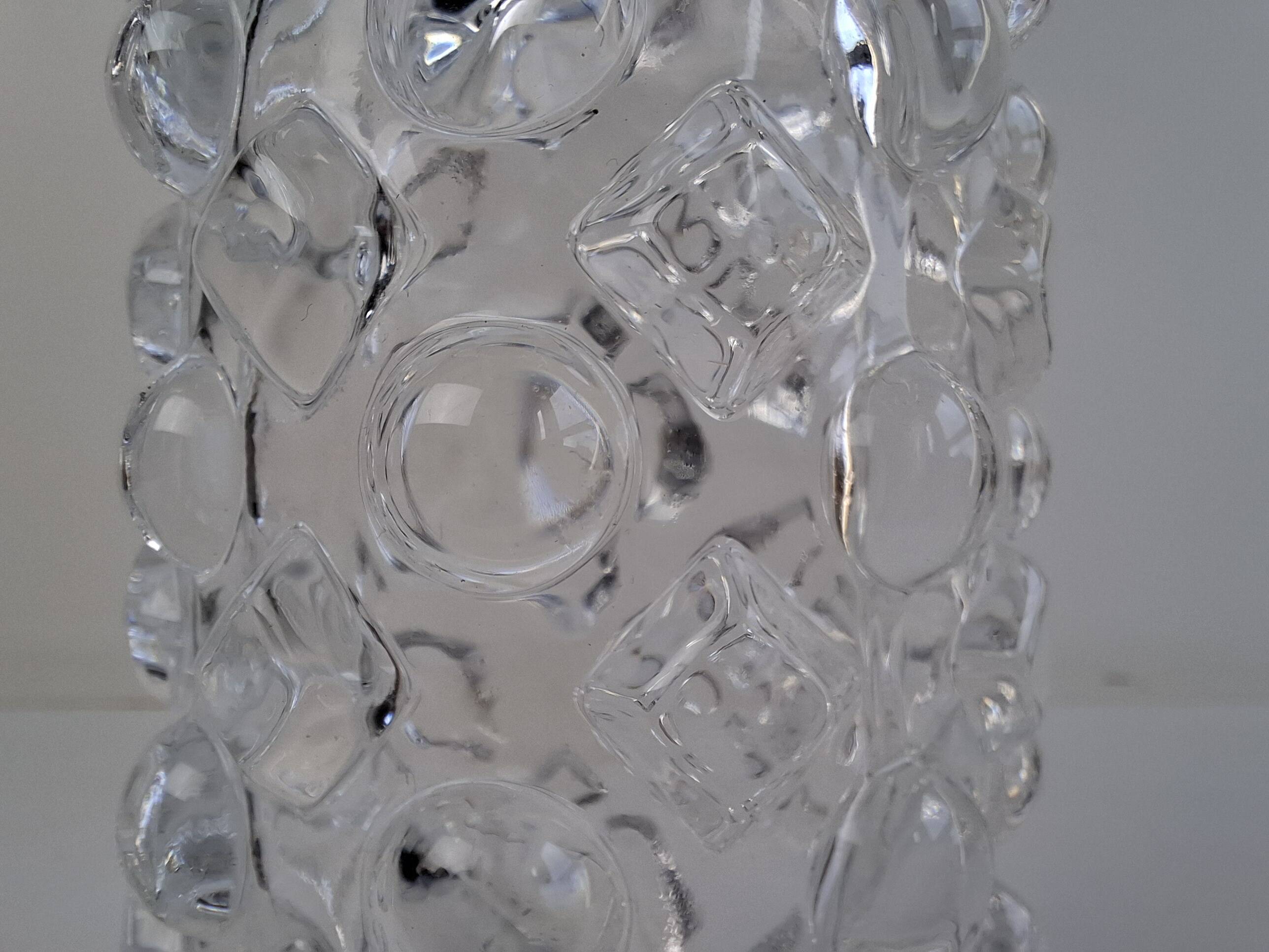 Pavel Pánek 1974 Czechoslovak Pressed Glass Vase for Union Libochovice