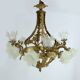 12-Light Chandelier in Gilded Bronze, Napoleon III Style – Late 19th Century