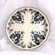 Assiette décorative faïence de Salins France  décor Quevilly  25,5 cm