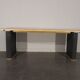 Contemporary oak dining table, seats 10