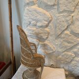 Large wicker chair for dolls