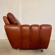 Vintage Danish mid-century Svend Skipper leather club chair 1970s