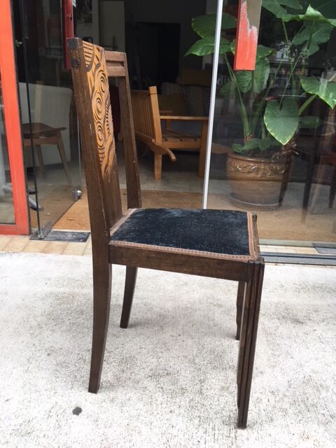 Pair of perfecta patented art deco chairs