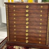 Antique mahogany architect's furniture from the end of the 19th century