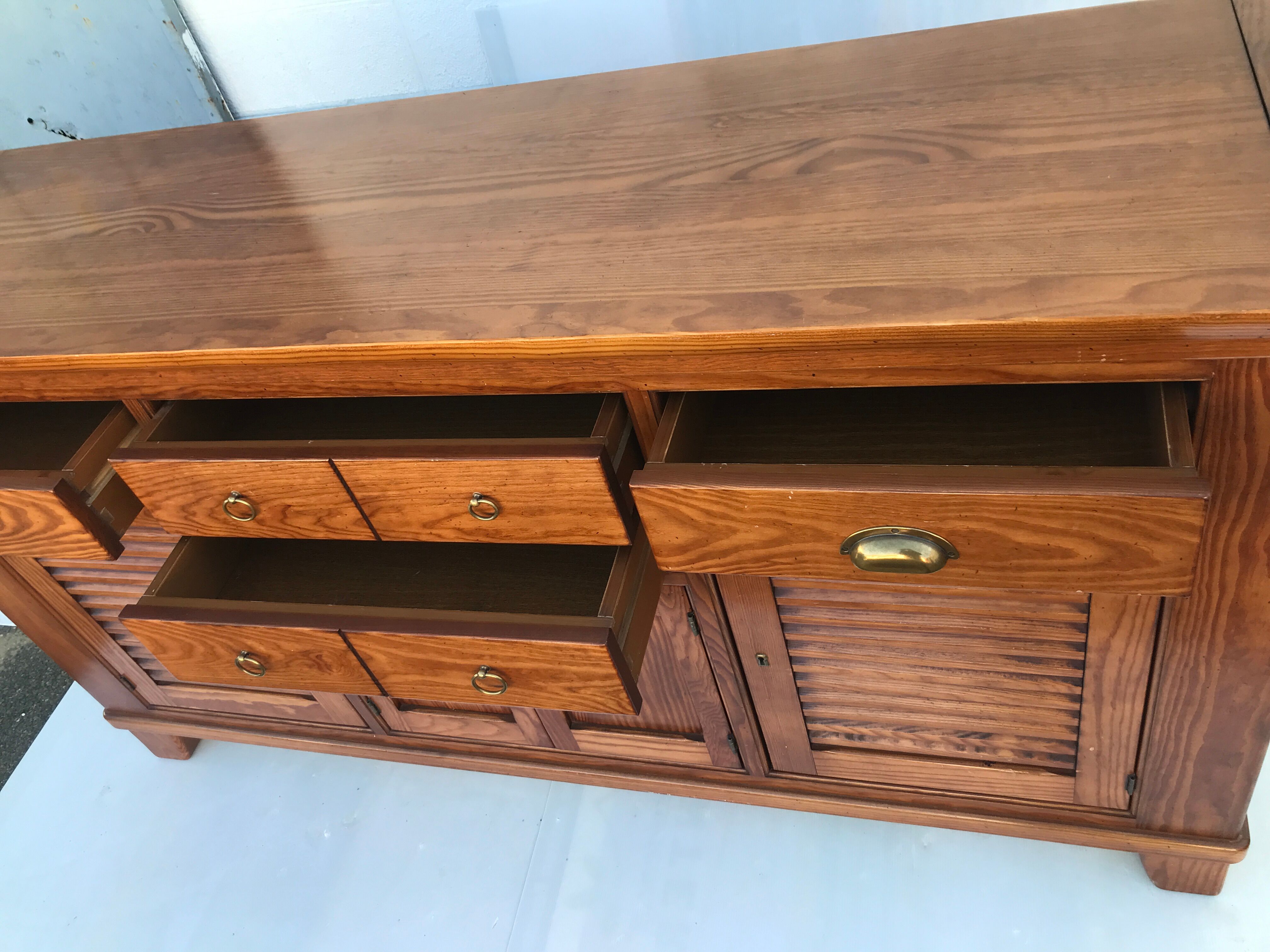 Sideboard louvers and drawers