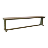Ancien banc en teck birman patine verte d’origine