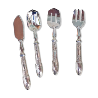 Silverplated serving set