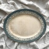 Oval ironstone dish "Sully" Choisy le Roi Hautin Boulenger et Cie