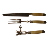 Carving service for leg of lamb from the early 20th century (art deco)