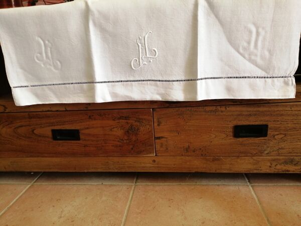 Lot de 6 serviettes anciennes brodées