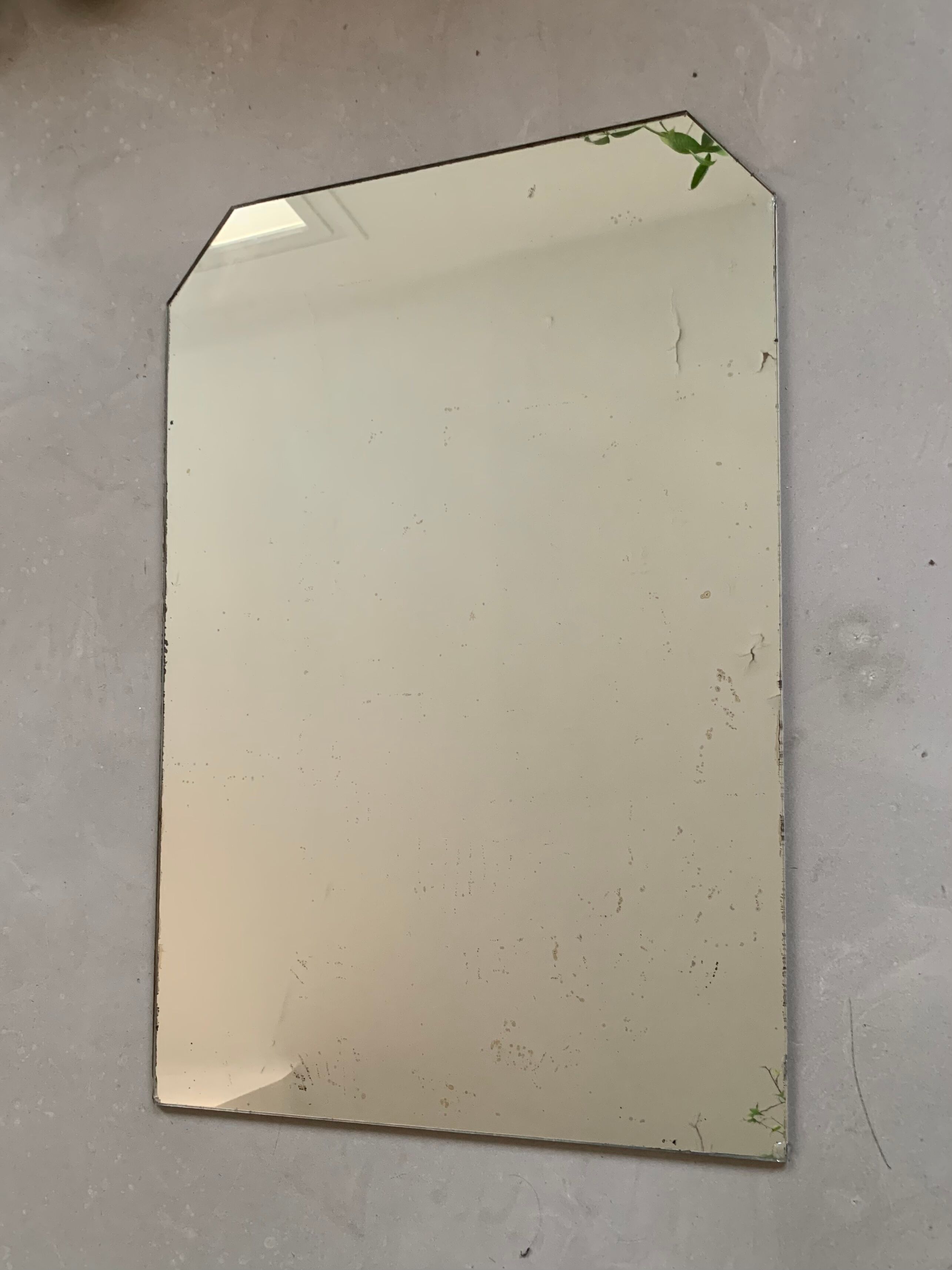 Antique mirror stitched 60x90cm
